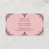 Carte De Visite Wedding planner décoratif (Dos)