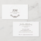 Carte De Visite Wedding planner d'événements minimaliste chic (Devant / Derrière)
