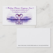 Carte De Visite Wedding planner du Coeur des Cygnes (Devant / Derrière)