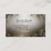 Carte De Visite Wedding planner élégant de ménages mariés (Dos)