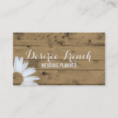 Carte De Visite Wedding planner en bois rustique social de (Devant)