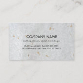 Carte De Visite Wedding planner en papier artisanal noir Damask or (Dos)