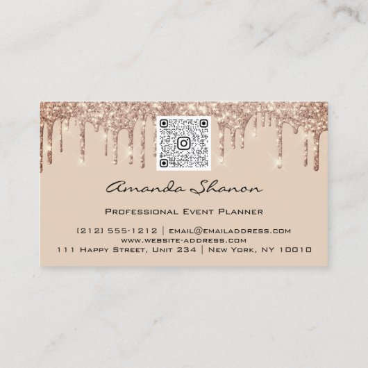 Carte De Visite Wedding planner événement Florals Drives Logo Code (Dos)