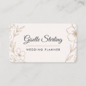 Carte De Visite Wedding Planner Floral (Devant)