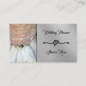 Carte de visite Wedding planner Floral & Argent (Devant)