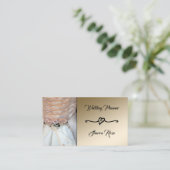 Carte de visite Wedding planner Floral & Or (Debout devant)