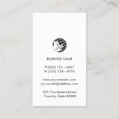 Carte De Visite Wedding Planner Flower Floral Monogram Business Ca (Dos)