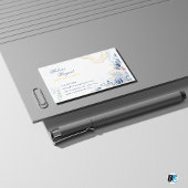 Carte De Visite Wedding planner Gold & Blue
