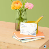 Carte De Visite Wedding planner Gold & Blue