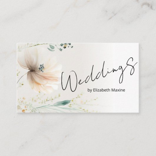 Carte De Visite Wedding planner Moderne Boho (Devant)