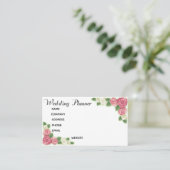 Carte de visite Wedding planner personnalisable (Debout devant)
