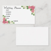 Carte de visite Wedding planner personnalisable (Devant / Derrière)