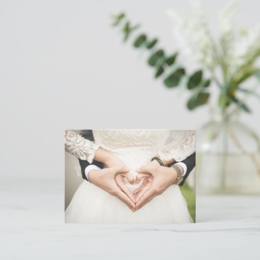 Carte De Visite Wedding planner / Photographe (Debout devant)