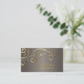 Carte De Visite Wedding planner PixDezines, tourbillons ornementau (Debout devant)