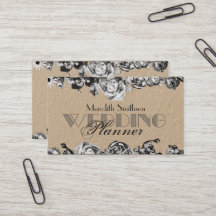 Wedding planner professionnel élégant noir et blan