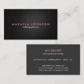 Carte De Visite Wedding planner professionnel moderne et minimal (Devant / Derrière)