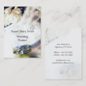 Carte De Visite Wedding planner romantique (Devant / Derrière)