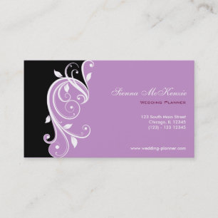 Carte De Visite Wedding planner Swirl