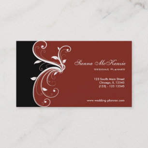 Carte De Visite Wedding planner Swirl