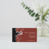 Carte De Visite Wedding planner Swirl (Debout devant)