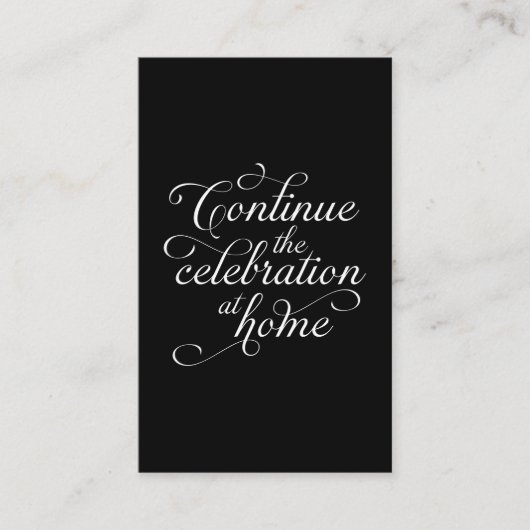 Carte De Visite Wedding Thank You Card (Devant)