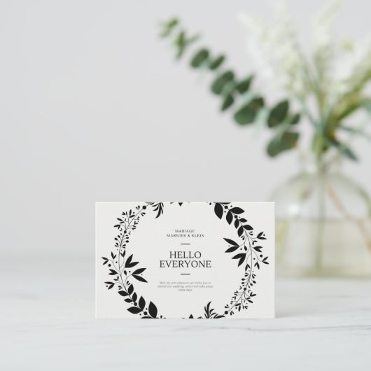 Carte De Visite weding (Debout devant)