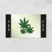 Carte De Visite Weed Business Double Côté Vert (Dos)
