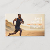 Carte De Visite Weight Loss & Fitness Coach Photo (Devant)
