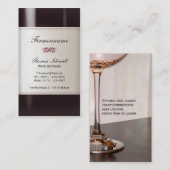 Carte De Visite Wein Steward Visitenkarte (Devant / Derrière)