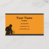 Carte De Visite Welder Business Card (Dos)
