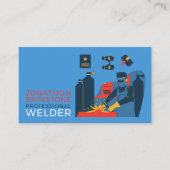 Carte De Visite Welder Design, Metal Worker, Welder (Devant)