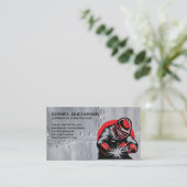 Carte De Visite Welder Worker on Metal | Trades (Debout devant)