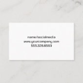 Carte De Visite Welder Working on Metal (Dos)