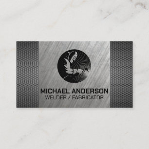 Carte De Visite Welder Working on Metal
