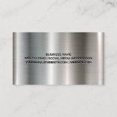 Carte De Visite Welder Working on Metal | Fabrication (Dos)