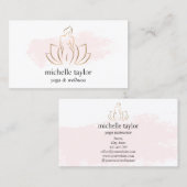 Carte De Visite Wellness Massage Thérapie Spa Yoga Instructeur Coa (Devant / Derrière)