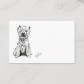 Carte De Visite West Highland White Terrier. "Westy" (Devant)