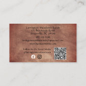 Carte De Visite Western Horse Ranch Personnalisable Logo Code QR (Dos)