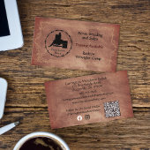 Carte De Visite Western Horse Ranch Votre Logo Code QR