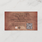Carte De Visite Western Horse Ranch Votre Logo Code QR (Dos)