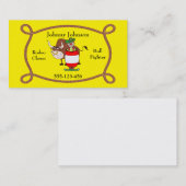 Carte de visite Western Rodeo Clown (Devant / Derrière)