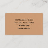 Carte De Visite Western Rustic Rodeo Cowboy Cheval équitation (Dos)