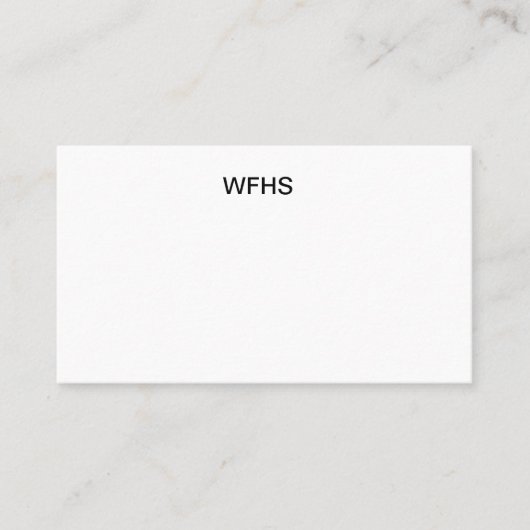 CARTE DE VISITE WFHS (Devant)