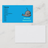 Carte De Visite Whaley Awesome Funny Whale Pun Design (Devant / Derrière)