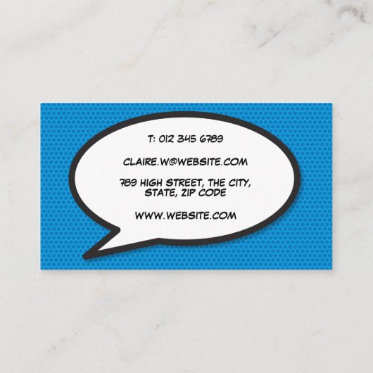 Carte De Visite WHAM Fun Retro (Dos)