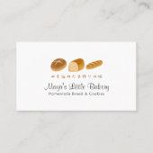 Carte De Visite Whimsical Bread Home Bakery Small Business (Devant)