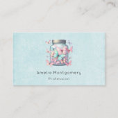 Carte De Visite Whimsical Butterflies in a Jar (Devant)