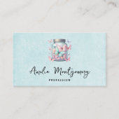 Carte De Visite Whimsical Butterflies in a Jar (Devant)