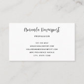 Carte De Visite Whimsical Carousel Horse Image (Dos)