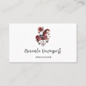 Carte De Visite Whimsical Carousel Horse Image (Devant)